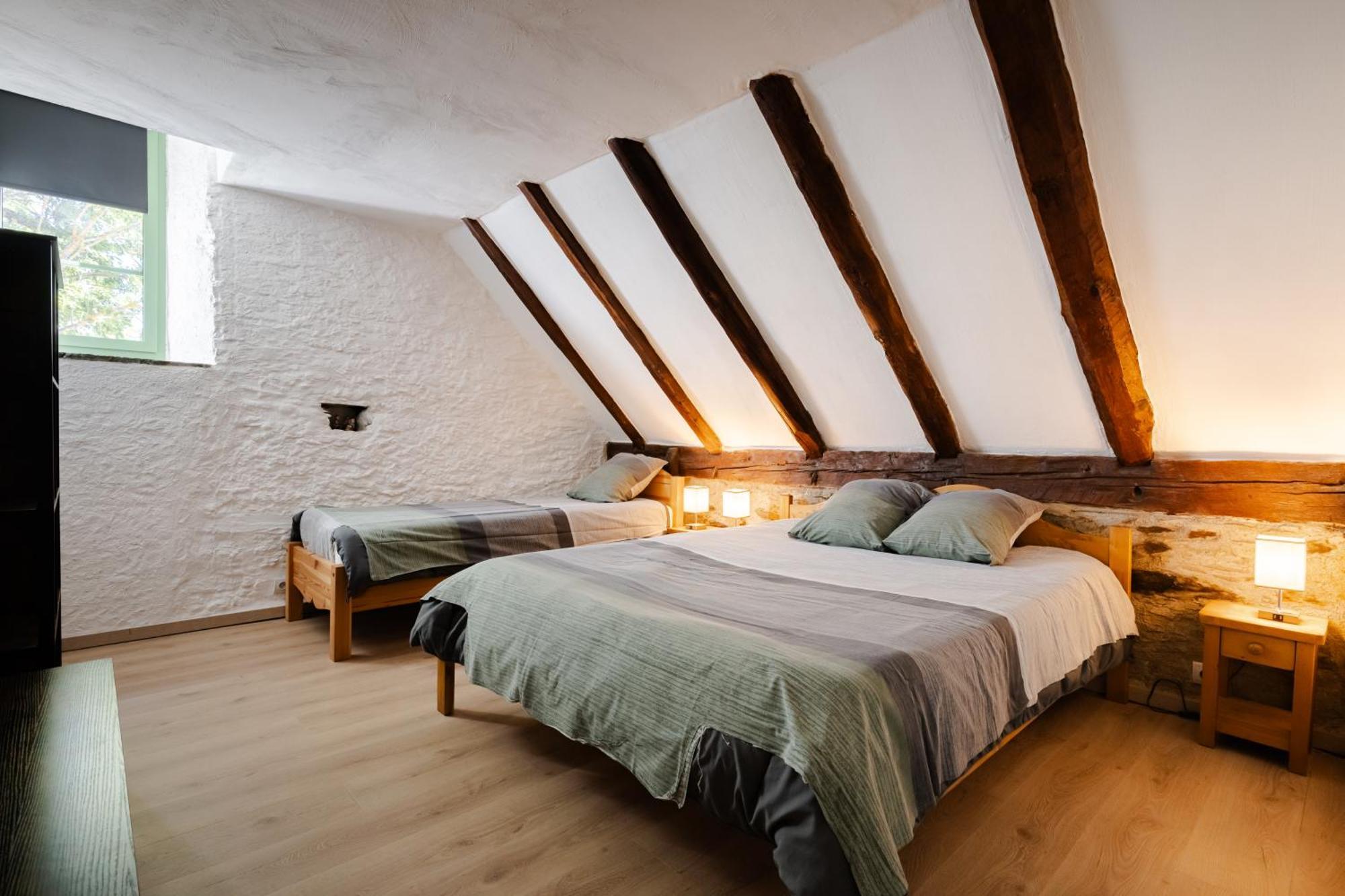 Grange Renovee En Gite/Maison/Chalet 阿雷奥 外观 照片