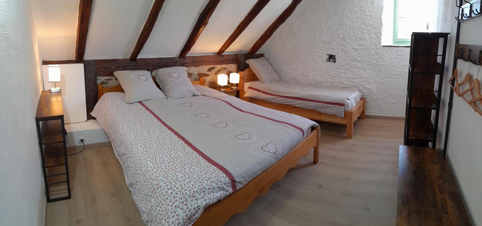 Grange Renovee En Gite/Maison/Chalet 阿雷奥 外观 照片