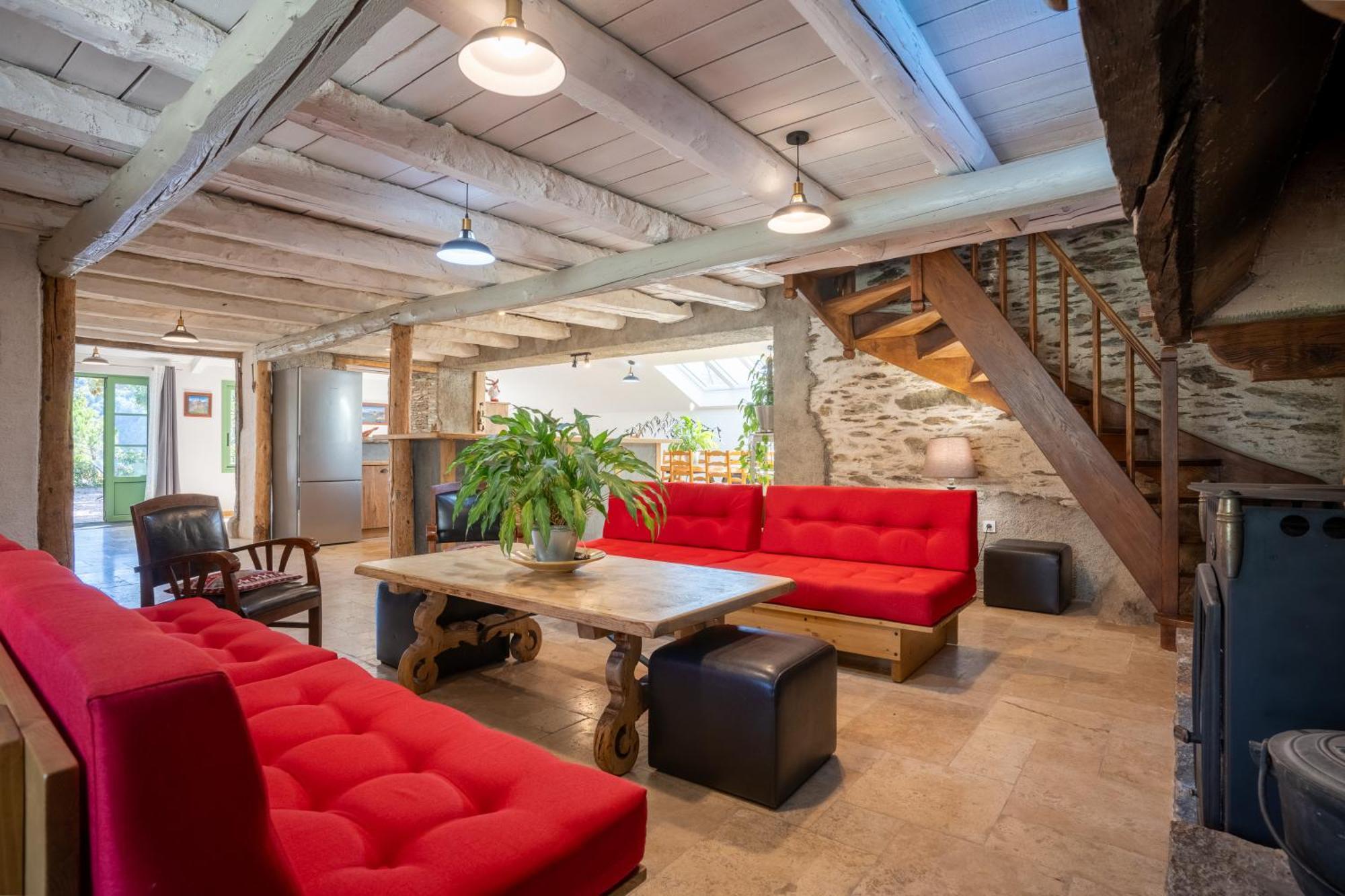 Grange Renovee En Gite/Maison/Chalet 阿雷奥 外观 照片