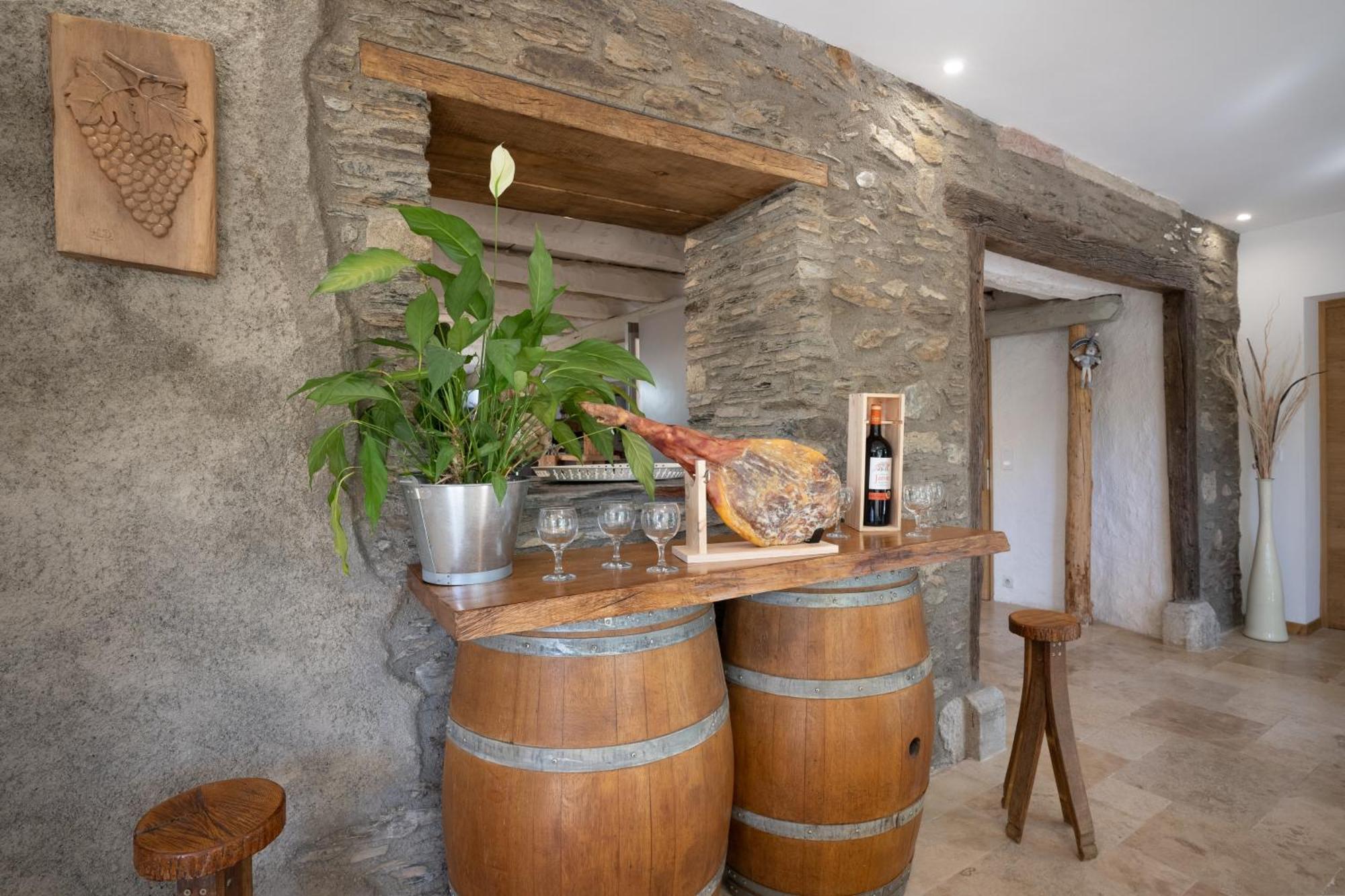 Grange Renovee En Gite/Maison/Chalet 阿雷奥 外观 照片